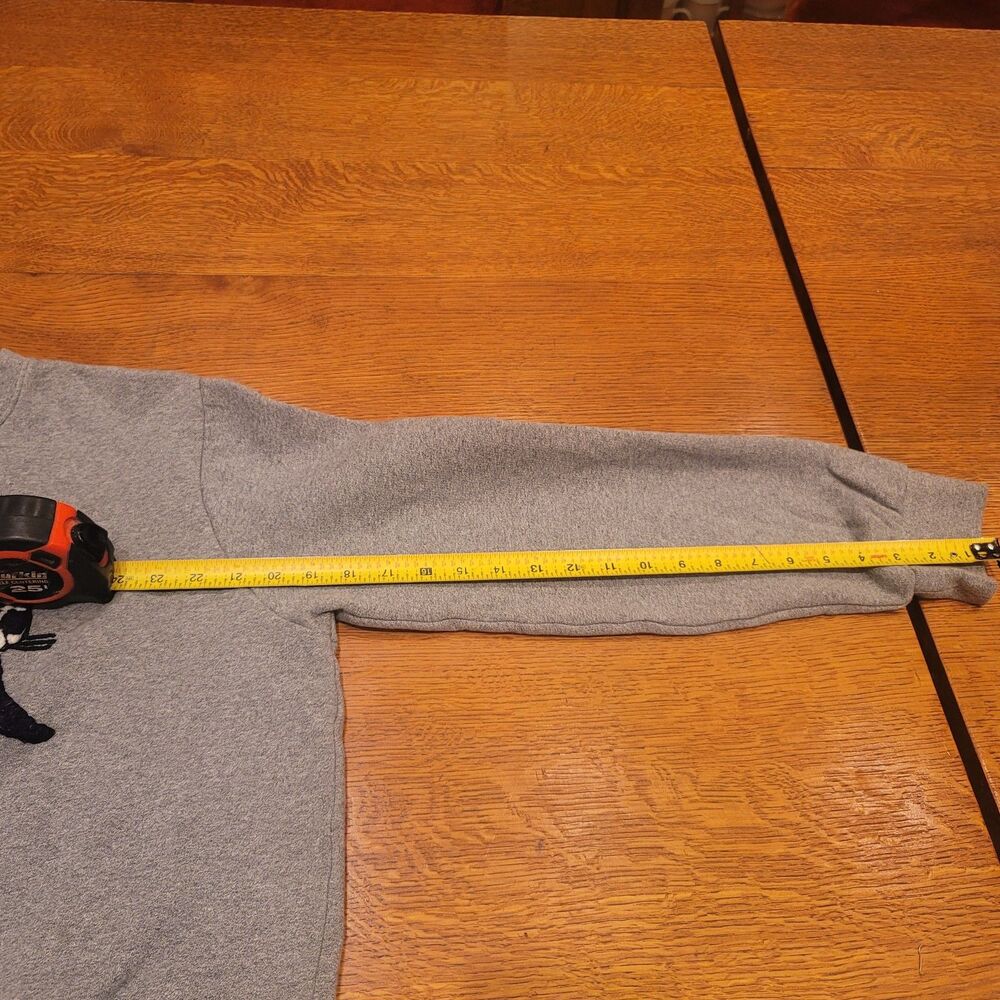 Bonobos Slim Fit Heather Grey Raccoon Chenille Patch Graphic Sweatshirt Mens L - Picture 8 of 9
